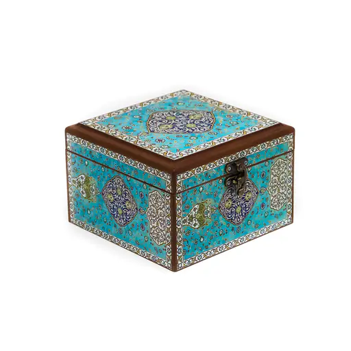 جعبه دکوراتیو چوبی با طرح اسلیمی